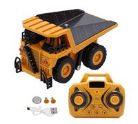 SPYMINNPOO Autocarro con Cassone Ribaltabile RC 1:64, Camion Telecomandato in Lega da 2,4 GHz Controllo App per Veicoli da Costruzione RC per Ragazzi Adulti (YELLOW)