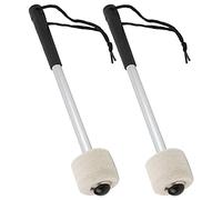 SPYMINNPOO Bacchetta con Testa in Feltro di Lana, Forte flessibilità, Portatile, Antiscivolo, Mazze, Martello e Studenti, Bacchetta con Testa in Feltro di Lana, Martello per Grancassa, per gli