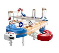 SPYMINNPOO Binari Elettrici antigravità Fai da Te per Bambini, Set di Giocattoli Educativi con Binari Ferroviari e Treni Alimentati a Batteria, per Ragazzi e Ragazze