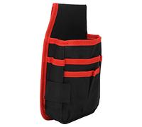 SPYMINNPOO Borsa multifunzionale per attrezzi hardware per tecnici con diverse tasche in poliestere 600D, Confine rosso, Casual