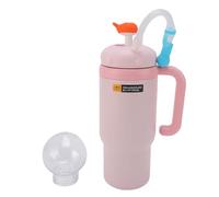 SPYMINNPOO Bottiglia d'acqua della Porta Balena, Bottiglia d'acqua Isolata in Acciaio Inossidabile, 710 Ml con Paglia, Maniglia, Tappo della Fontana di Balena, Ideale per il Viaggio all'aperto