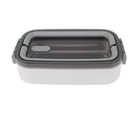 SPYMINNPOO Box, Contenitore per Alimenti per il Pranzo, a Tenuta Stagna, in Acciaio Inossidabile, Isolato, per Studenti, Ufficio Scolastico, capacità 700 Ml, Adatto Al Microonde, Scomparti Separati