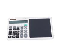 SPYMINNPOO Calcolatrice Matematica Multifunzionale con Blocco Note, Appunti Pratici per Schizzi per Ufficio [tablet Calcolatrice da tavolo] (bianco, 253 X 159 mm) (WHITE)