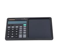 SPYMINNPOO Calcolatrice Matematica Multifunzionale con Blocco Note, Appunti Pratici per Schizzi per Ufficio [tablet Calcolatrice da tavolo] (bianco, 253 X 159 mm) (BLACK)