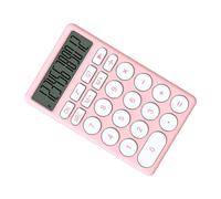 SPYMINNPOO Calcolatrice Portatile a Forma di Cartone Animato Calcolatrice Elettronica con Display Ampio e Carino per Ufficio, Scuola, Casa, Strumento di Matematica Portatile per Studenti (PINK)