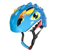 SPYMINNPOO Casco da Bici per Bambini, Casco da Dinosauro Regolabile con Fodera in Schiuma EPS e Ventilazione per Bambini Piccoli in Bicicletta e Pattinaggio (S)