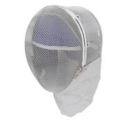 SPYMINNPOO Casco Protettivo per Il Viso da Scherma, Protezione in Rete di Acciaio Resistente per Scherma, Materiale in Pelle PU (Taglia S)
