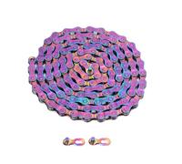 SPYMINNPOO Catena per Bici, Catena Galvanica Arcobaleno Colorato Antiruggine 6 7 8 velocità per Mountain Bike MTB da Strada Ciclismo Biciclette E Ricambi