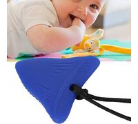 SPYMINNPOO Collana da Dentizione in Silicone Alla Moda, Collana da Masticare Flessibile per Bambini di età Superiore a 3 Mesi (blu) (BLUE)