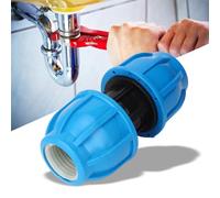 SPYMINNPOO Connettore per Tubo Dell'acqua Dritto in Plastica PE da 25 Mm per un Collegamento Idrico Efficiente per Uso Domestico