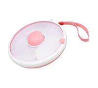 SPYMINNPOO Contenitore per Snack Girevole a 360° Contenitore per Frutta Sigillato di Grande capacità per Bambini per Snack e Frutta Adatto per Bambini Materiale ABS (Rosa corallo)