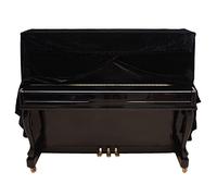 SPYMINNPOO Copertura per Pianoforte: Materiale Durevole, Resistente Ai Graffi e Alla polvere. Design classico. Fornisce Protezione e Decorazione per il Tuo Pianoforte Portatile e Leggero (BLACK)
