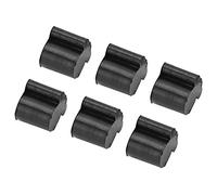 SPYMINNPOO Cuscino Pistone in Gomma Elastica, Cuscinetto Valvola Rotativa Resistente Al Rumore per Tuba Eufonica, Set Nero da 7 Pezzi