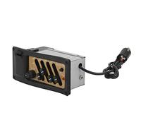 SPYMINNPOO di Equalizzazione EQ a 4 Bande Colore Venature del Legno Pickup per Chitarra Preamplificatore Piezoelettrico con Materiali Ad Alte Prestazioni, Adatto per Spettacoli Musicali