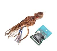 SPYMINNPOO Esche da Pesca Realistiche per Polpo da 180 G, Pesci Grossi Allettanti, Ampiamente Applicabili per Dentici, Cernie, Rocce, TPE, Acciaio Inossidabile