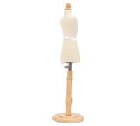 SPYMINNPOO Forma di Vestito per Bambola, Torso di Manichino in Legno di Faggio con Base Robusta per Cucire Ed Esposizione, Forma Portatile su Misura per Stilisti e Prova di Costumi per Bambini