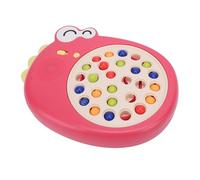 SPYMINNPOO Kids Chopsticks Training Toy Dinosaur Board Perline Game Chil (rosso)