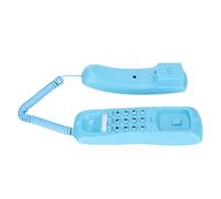 SPYMINNPOO KXT628 Montaggio a Parete del Telefono con Filo KX-T628 Mini Telefono Fisso con la Luce Notturna di Composizione a Polso a Ridere (BLUE)