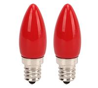 SPYMINNPOO Lampadina a Candelabro LED E12 Rossa, Mini Luce in Vetro da 1,5 W 220 V con Base E12, per Lampada Dio della Ricchezza Lanterna da Tavolo Sacra Luce Notturna