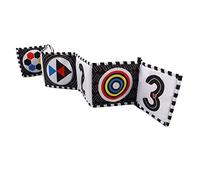 SPYMINNPOO Libro Morbido per Bambini Ad Alto Contrasto, Stimolante Lo Sviluppo Visivo, Libro Portatile in Stoffa per Bambini per la Casa e Il Viaggio, Materiale in Fibra di Poliestere Resistente