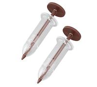 SPYMINNPOO Mini Dispenser Regolabile per Semi di Semina Semina Precisa per Gli Appassionati di Giardinaggio 2 Pezzi (Brown)