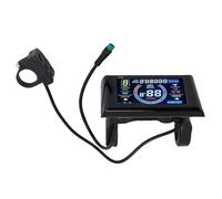 SPYMINNPOO Misuratore Display LCD per Bici Elettrica, Schermo a Colori Vivaci Ampio Display Materiale ABS Impermeabile, con Supporto per Manubrio da 22,2 Mm, per Controller Bici Scooter