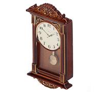 SPYMINNPOO Orologio in Miniatura Elegante per Casa delle Bambole 1:12, con Pregevole Fattura, Arricchimento del Tempo di Gioco dei Bambini, Mobili per Orologio da Parete per Casa delle Bambole