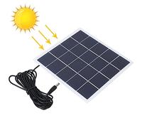 SPYMINNPOO Pannello Batteria Solare Policristallino, Interfaccia Luce CC da 4 W, Ricarica per Luci di Emergenza, Adatto per Uso Esterno