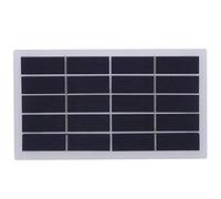 SPYMINNPOO Pannello Solare Fai-da-te in Polisilicio Leggero da 2 W, Controllo della Tensione Stabile da 5 V per Campeggio All'aperto, 173x99x2MM (Pinza 2W 5V+)