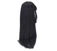 SPYMINNPOO Parrucca Sostitutiva per Capelli per Bambole, Fibra Resistente Al Calore, Dalla Consistenza Morbida, per Bambole 1/3, Forniture Fai da Te (BLACK)