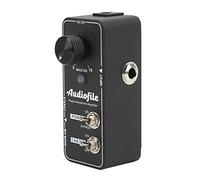 SPYMINNPOO Pedale Amplificatore per Cuffie con Simulatore di Cabinet Circuito di Classe A per Chitarra Basso Custodia in Metallo con Doppio Ingresso e Uscita Silenziosa