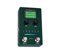 SPYMINNPOO Pedale del Looper per Chitarra, Pedale Stereo Ad Anello con Schermo USB Data Management & Fade Out per Chitarra e Basso Elettrico (Spina europea)