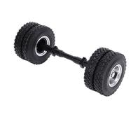 SPYMINNPOO Pianto di Assi Posteriore RC, Ruota a 10 Fori da 85 Mm a Adesione Forte Pneumatico Non Alimentato per Il Rimorchio del Trattore 1/14