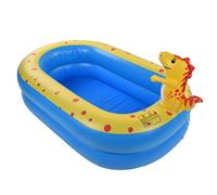 SPYMINNPOO Piscina Gonfiabile per Bambini a Doppio Strato con Spruzzo D'Acqua, Ideale per L'Interazione tra Bambini e Ragazzi, 42 X 41 X 32 Pollici, Materiale in PVC, Tempo di Gioco Estivo