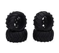 SPYMINNPOO Pneumatici e Ruote per Auto RC da 4 Pezzi 80 Mm, con Pagaie, Pneumatico in Gomma per Sabbia da per Tutti i Terreni, per Camion RC 1 14 1 16