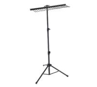 SPYMINNPOO Porta Bacchette, Supporto per Bacchette da 6 Paia con Altezza Regolabile e Base per Treppiede per Batteristi e Percussionisti