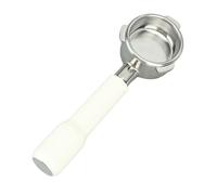 SPYMINNPOO Portafiltro Senza Fondo a 3 Orecchie in Acciaio Inossidabile da 54 Mm per 8 870 880, Migliore Estrazione, Visualizzazione Pulita, Comodo da Usare per gli Amanti del caffè (WHITE)