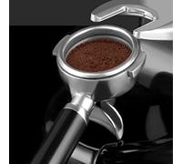 SPYMINNPOO Pressa per caffè Quantitativa Manuale in Acciaio Inossidabile Resistente per Pressatura di Polvere per Caffetteria, Uso Domestico Maniglia da 8,1 "Nera