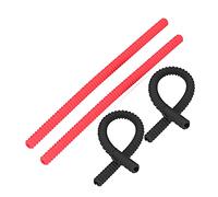 SPYMINNPOO Protezione per Griglia del Forno Durevole e Facile da Installare per la Copertura per Griglia del Forno in Silicone Antiscottatura per la Casa 4 Pezzi Rosso 14 Pollici