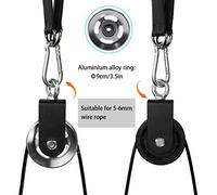 SPYMINNPOO Puleggia con Cuscinetto per Allenamento della Forza con Rotazione a 360 Gradi, Materiale di Alta qualità, Rulli Lisci, Ideale per la Palestra di Casa e l'Allenamento della Forza Indoor (B)