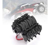 SPYMINNPOO RC Simulazione Motore di Raffreddamento V8 Controllo Automatico Ventola di Raffreddamento Ad Alta velocità per Auto da 1/10 RC con Costruzione ABS in Lega di Alluminio Fit SCX10 SCX10II