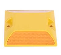 SPYMINNPOO Riflettori Stradali in Plastica Gialla Indicatori di Vialetto Ad Alta visibilità per Pavimentazione Stradale - 6 Pezzi per Vialetto, Piste Ciclabili