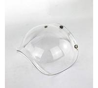 SPYMINNPOO Scudo a Bolle per Casco, Casco a Faccia Aperta Visiera a Bolle Accessori per Caschi da Motociclista (Trasparente)