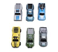 SPYMINNPOO Set di Auto Giocattolo Modello Vintage, 6pcs Lifele Letre & Plastic Collecble Toy Cars for Kids Display And Gifts