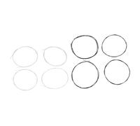 SPYMINNPOO Set di Corde in Nylon di Ricambio per Ukulele, Elastico Durevole Fai da Te 27 Pollici per Ukulele Soprano Tenore da, Bianco e Nero