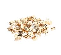 SPYMINNPOO Set di Piccole Cerniere Decorative retrò in Metallo da 100 Pezzi per Portagioielli, Mini Cerniera in Ottone di Alta qualità con 400 Viti, Adatte per la Modifica della Scatola, Portagioie