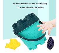 SPYMINNPOO Set Giochi da Spiaggia, Materiale ABS, 6 Pezzi Include Secchiello, Pale e Animali Marini, Perfetti per Giocare all'aperto in Spiaggia o in Piscina per Bambini (White)