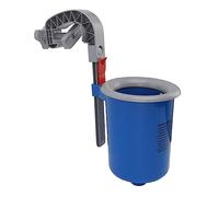 SPYMINNPOO Skimmer Automatico per Superficie di Piscina Fuori Terra Pulitore per Schiuma in Plastica Durevole per la Pulizia della Piscina, Pulitore per Schiuma per con Montaggio a Parete Blu
