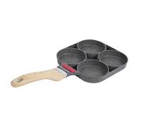 SPYMINNPOO Stampo per Padella per Pancake in Alluminio Antiaderente per Colazione, Hamburger, Uova con Manico, Ideale per la Domestica, 15,7 X 7,4 X 1 Pollice (#2)