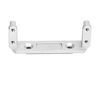 SPYMINNPOO Supporto Servo in Lega di Alluminio, Supporto Servo a Ponte Resistente All'usura Resistente Alla Ruggine per Cingolato RC 1/10, con Bordo Dorato Inciso per Capra UTB10 (SILVER)